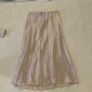 Satin Midi Skirt
